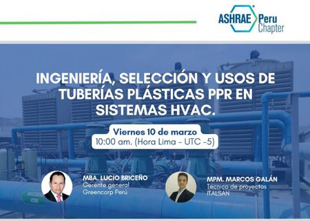 Jornada técnica de ASHRAE Perú con Italsan Jornada técnica de ASHRAE Perú con Italsan